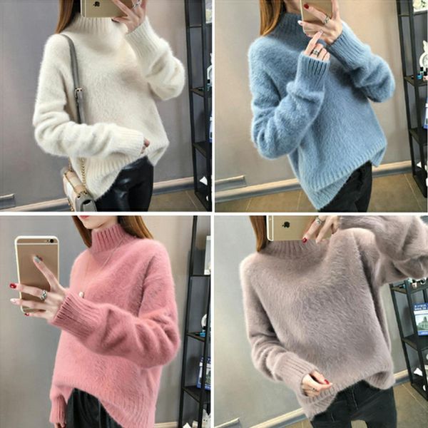 warm mink cashmere soft sweaters and pullovers women autumn winter sweater turtleneck sueter mujer pull femme pullover fs5703, White;black
warm mink cashmere soft sweaters and pullovers women autumn winter sweater turtleneck sueter mujer pull femme pullover fs5703, White;black