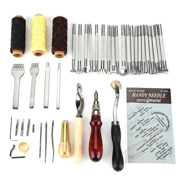 diy handmade professional leather craft tool kit hand stitch sewing punching engraving work
diy handmade professional leather craft tool kit hand stitch sewing punching engraving work