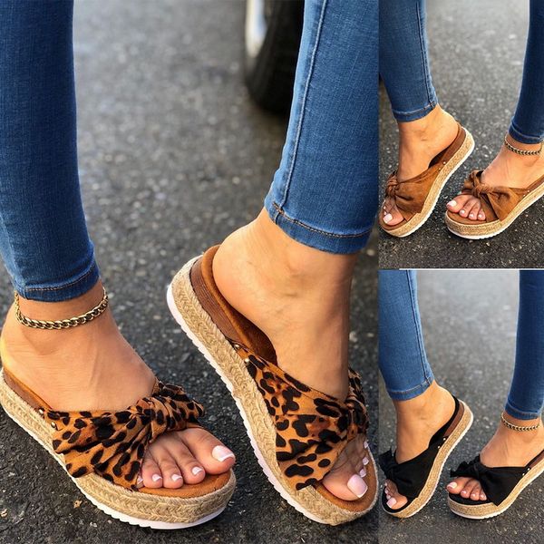 2020 women summer beach sandals mid heels wedges shoes woman rome design bow-knot sandalias slippers slides comfortable slippers, Black
2020 women summer beach sandals mid heels wedges shoes woman rome design bow-knot sandalias slippers slides comfortable slippers, Black