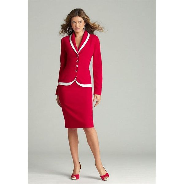 red womens business suits ladies spring/winter formal skirt suits shawl lapel female office uniform b346, White;black
red womens business suits ladies spring/winter formal skirt suits shawl lapel female office uniform b346, White;black