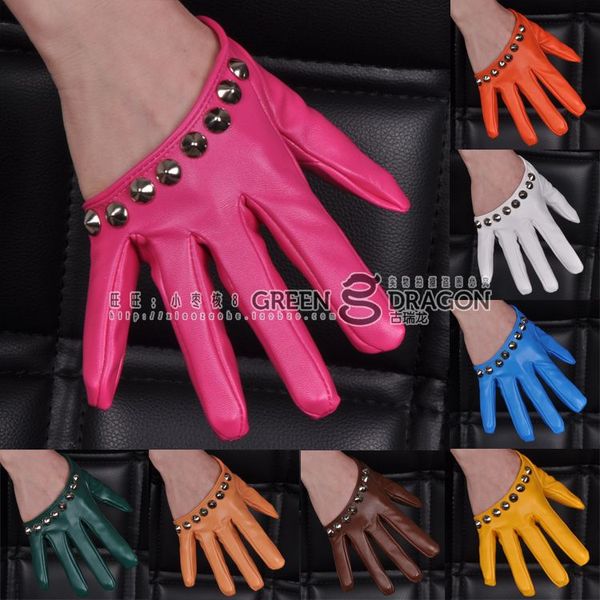 new women' fashion gloves half palm rivets gloves pu leather women' fashion jazz dance motorcycle, Blue;gray
new women' fashion gloves half palm rivets gloves pu leather women' fashion jazz dance motorcycle, Blue;gray