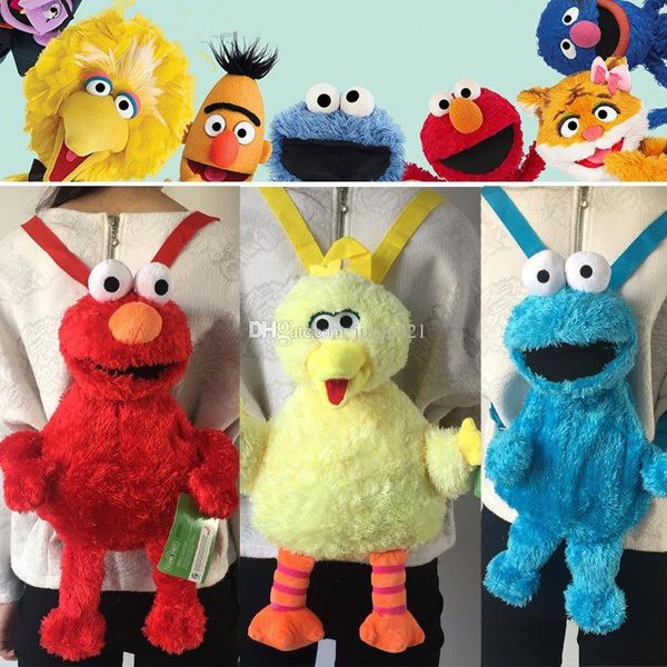 3 styles 46 cm sesame street elmo cookie monster plush backpack big bird cartoon fluffy bag stuffed doll toy kids gifts
3 styles 46 cm sesame street elmo cookie monster plush backpack big bird cartoon fluffy bag stuffed doll toy kids gifts