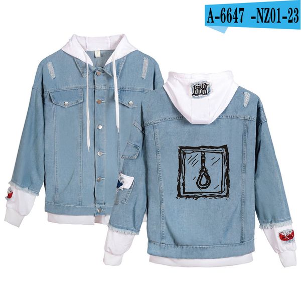 factory direct rapper male singer lilpeep lier pip fashion trend womens denim jacket
factory direct rapper male singer lilpeep lier pip fashion trend womens denim jacket