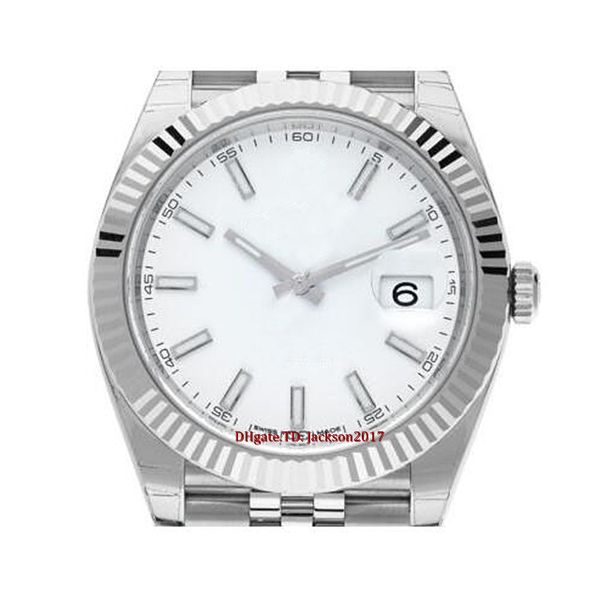 christmas gift 5 style mens watches 126334 white dial 18k white gold steel automatic watch 41mm asian movement 2813, Slivery;brown
christmas gift 5 style mens watches 126334 white dial 18k white gold steel automatic watch 41mm asian movement 2813, Slivery;brown