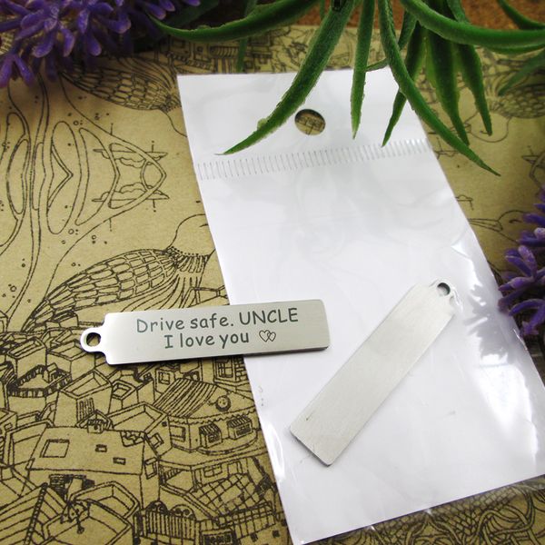 40pcs--"drive safe uncle i love you"stainless steel charms more style for choosing diy charms pendants for necklace, Bronze;silver
40pcs--"drive safe uncle i love you"stainless steel charms more style for choosing diy charms pendants for necklace, Bronze;silver