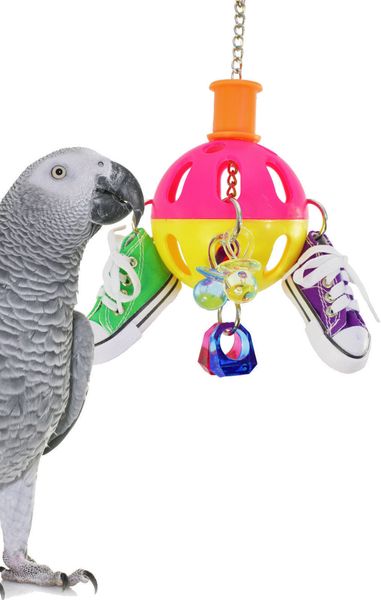 parrot gnaw toys bird toys the bell the ball small bell ball gnawing string