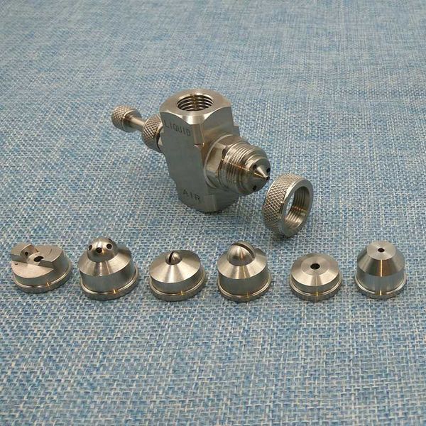 stainless steel adjustable air atomizing nozzle,1/4" misting nozzle,agriculture tools watet spray,compressed air atomizer nozzle
stainless steel adjustable air atomizing nozzle,1/4" misting nozzle,agriculture tools watet spray,compressed air atomizer nozzle
