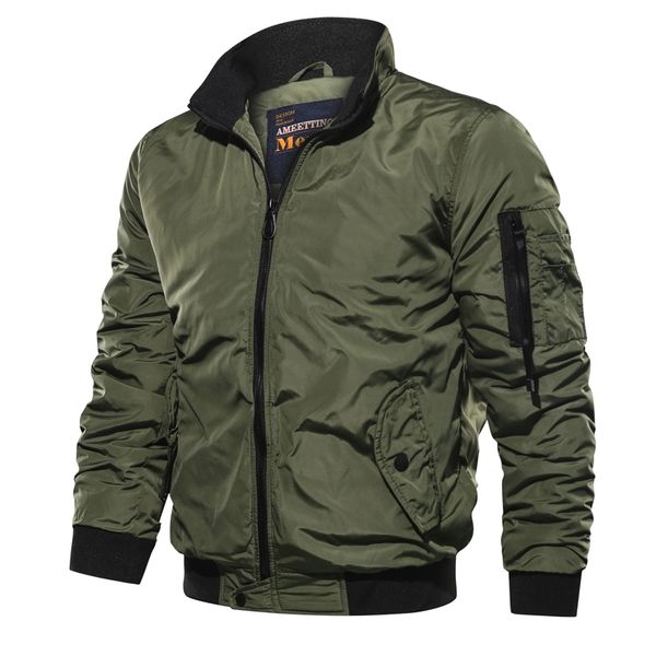 2019 весна осень мужские бомбардировщик куртки мужчины повседневная solid zipper pilot jacket новый тонкий стенд воротник пальто мужской sli, Black;brown
2019 весна осень мужские бомбардировщик куртки мужчины повседневная solid zipper pilot jacket новый тонкий стенд воротник пальто мужской sli, Black;brown