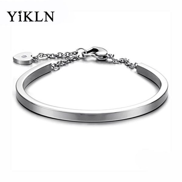 yikln stainless steel heart cuff bracelets bangles jewelry trendy 4 colors adjustable chain & link bracelet for women yb18093, Black
yikln stainless steel heart cuff bracelets bangles jewelry trendy 4 colors adjustable chain & link bracelet for women yb18093, Black