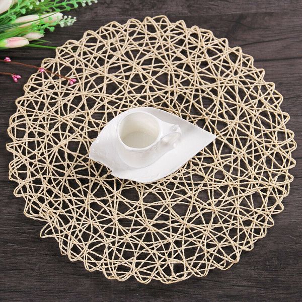 2pcs cup pads rural table hollow mat round woven dining pads hand-made kitchen accessories
2pcs cup pads rural table hollow mat round woven dining pads hand-made kitchen accessories