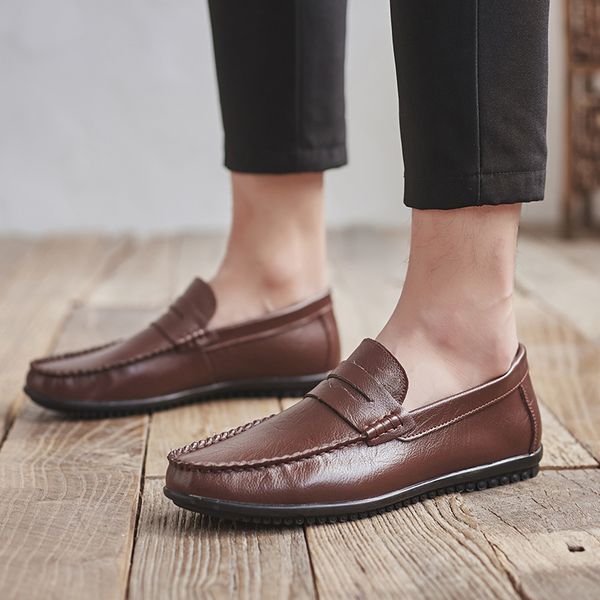 genuine leather men casual shoes 2020 italian style male loafers breathable driving shoes men moccasins slip on male loafers, Black
genuine leather men casual shoes 2020 italian style male loafers breathable driving shoes men moccasins slip on male loafers, Black