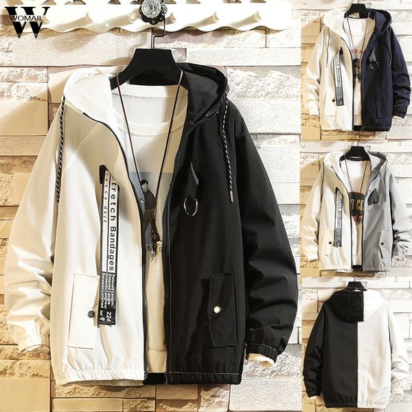 womail men jackets clothes autumn hip hop multicolor block patchwork windbreaker streetwear hooded jackets coat waterproof 731, Black;brown
womail men jackets clothes autumn hip hop multicolor block patchwork windbreaker streetwear hooded jackets coat waterproof 731, Black;brown