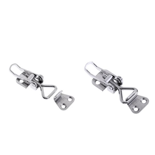 2pcs boat latch catch anti-rattle clamp clip 75 x 28mm/ 2.95 x 1.1 inch - marine hardware stainless steel
2pcs boat latch catch anti-rattle clamp clip 75 x 28mm/ 2.95 x 1.1 inch - marine hardware stainless steel