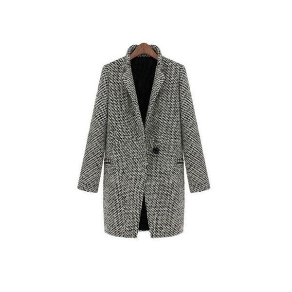 2019 autumn winter new manteau femme houndstooth long sleeve female windbreaker jacket large size 4xl coat casaco feminino d4, Black
2019 autumn winter new manteau femme houndstooth long sleeve female windbreaker jacket large size 4xl coat casaco feminino d4, Black