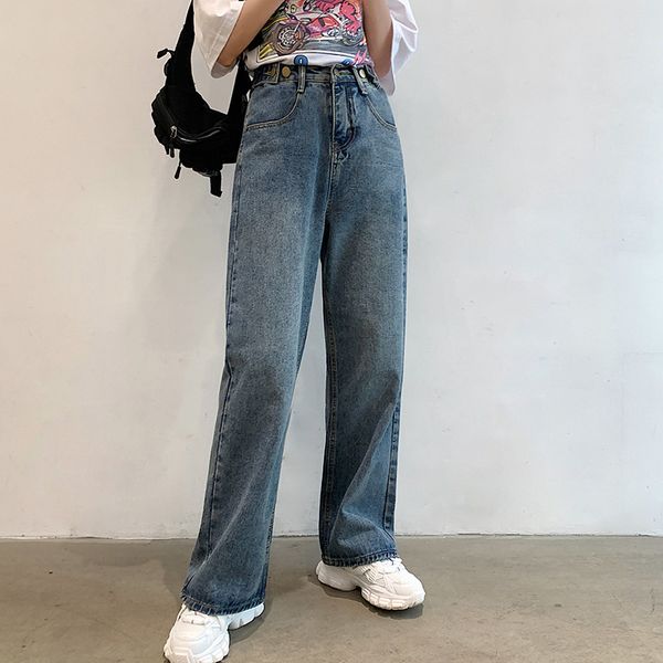 2020 small spring womens pants subnet red tide brand denim wide-leg pants womens new jeans a generation of hair, Blue
2020 small spring womens pants subnet red tide brand denim wide-leg pants womens new jeans a generation of hair, Blue