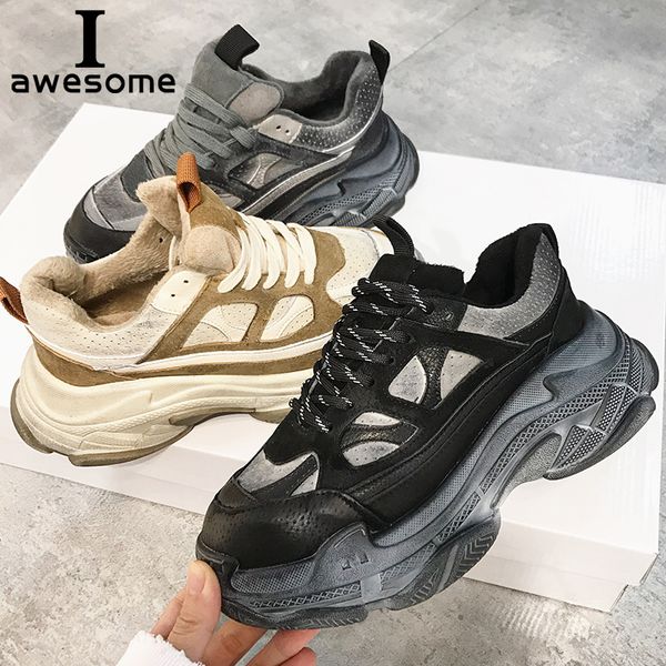 retro dirty women's chunky sneaker vintage platform women dad sneakers thick sole shoes genuine leather ladies flats trainers, Black
retro dirty women's chunky sneaker vintage platform women dad sneakers thick sole shoes genuine leather ladies flats trainers, Black