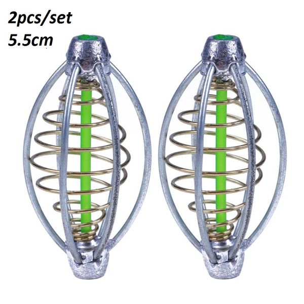 2pcs/set 5.5cm fishing bait cage fishing trap basket feeder holder lead sinker swivel spring+lead lure cage fish bait
2pcs/set 5.5cm fishing bait cage fishing trap basket feeder holder lead sinker swivel spring+lead lure cage fish bait