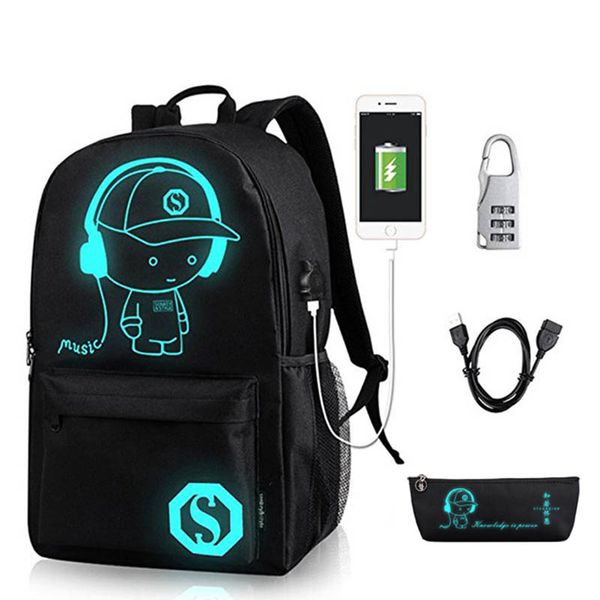 anime luminous school backpack for boy student daypack shoulder under 15.6-inch with usb charging port and lock school bag black
anime luminous school backpack for boy student daypack shoulder under 15.6-inch with usb charging port and lock school bag black