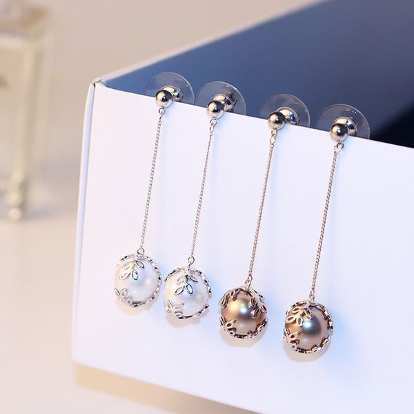 Classic fashion designer leaves elegent pearl pendant stud drop long dangle earrings for woman girls 3 colors
Classic fashion designer leaves elegent pearl pendant stud drop long dangle earrings for woman girls 3 colors