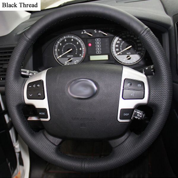 diy sewing-on pu leather steering wheel cover exact fit for toyota land cruiser
diy sewing-on pu leather steering wheel cover exact fit for toyota land cruiser