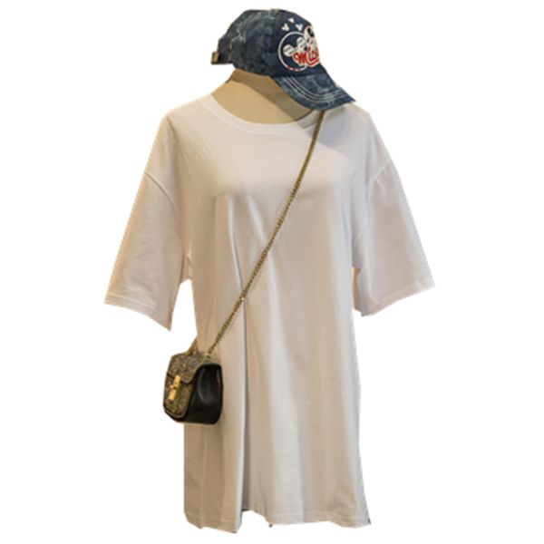 fashion brand new 2020 women's t-shirt cotton pure white plus size spring / summer short sleeve o-neck t-shirt long section top
fashion brand new 2020 women's t-shirt cotton pure white plus size spring / summer short sleeve o-neck t-shirt long section top