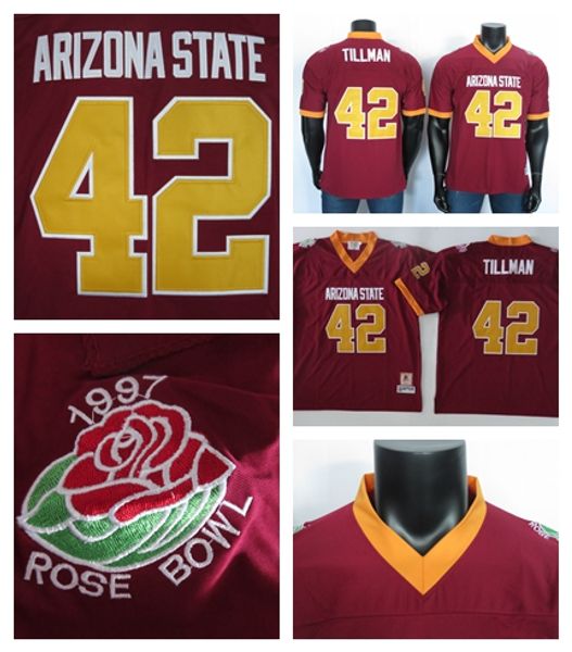 2019 ncaa колледж футбол джерси аризона state sun devils трикотажные изделия пэт тиллман джерси 42 красный сшитый 15-й, Black
2019 ncaa колледж футбол джерси аризона state sun devils трикотажные изделия пэт тиллман джерси 42 красный сшитый 15-й, Black