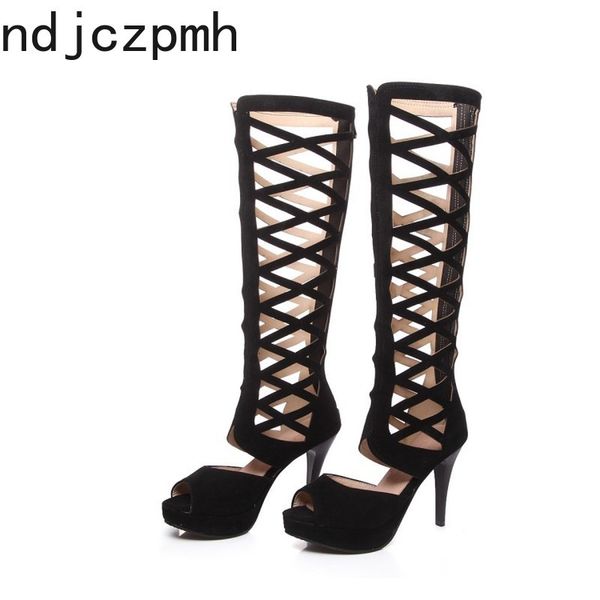 women's boots summer the new fashion fish mouth open toe zipper hollow high heel high tube women's shoes plus size 34-48 black
women's boots summer the new fashion fish mouth open toe zipper hollow high heel high tube women's shoes plus size 34-48 black