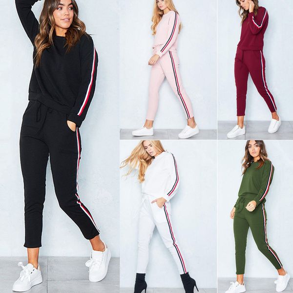 2020 autumn women's plus-size striped blazer pantsuit tracksuit sweat shirt pants sets sport long sleeve wear suit fashion sets, Black;white
2020 autumn women's plus-size striped blazer pantsuit tracksuit sweat shirt pants sets sport long sleeve wear suit fashion sets, Black;white