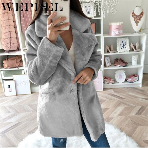 wepbel women wool blends woolen coat autumn winter jacket outwear turn down neck full sleeve thick warm ladies long blends, Black
wepbel women wool blends woolen coat autumn winter jacket outwear turn down neck full sleeve thick warm ladies long blends, Black