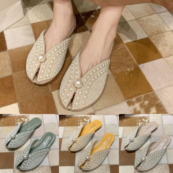 summer women's sandals pearl flat slippers roman style sandals shoes woman fashion open toe pearl casual beach flat slippers, Black
summer women's sandals pearl flat slippers roman style sandals shoes woman fashion open toe pearl casual beach flat slippers, Black