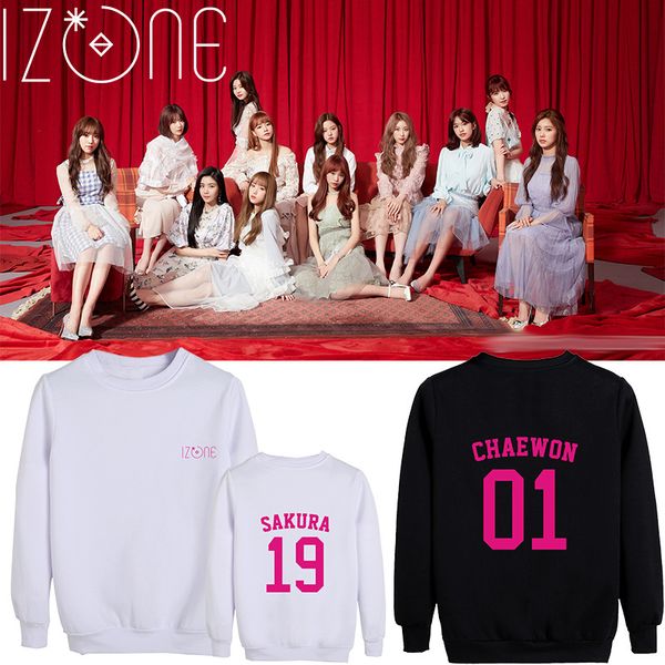 kpop izone member birthday with the same round neck sweater plus velvet men and women teen lovers cotton dropshipping, White;black
kpop izone member birthday with the same round neck sweater plus velvet men and women teen lovers cotton dropshipping, White;black