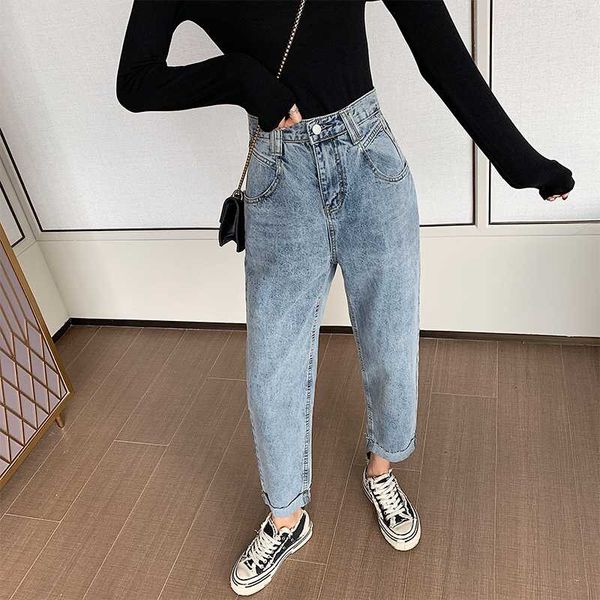 jeans women 2020 spring new wild loose casual fashion high waist curled nine points straight harem pants jeans mom new, Blue
jeans women 2020 spring new wild loose casual fashion high waist curled nine points straight harem pants jeans mom new, Blue