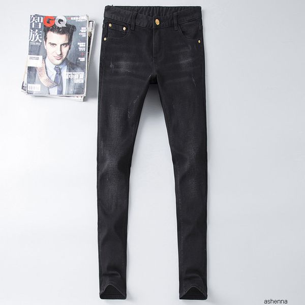 mens designer jeans denim pants luxury fashion n3 style casual brand g skinny jean sweatpants drop crotch joggingqlh3indw, Blue