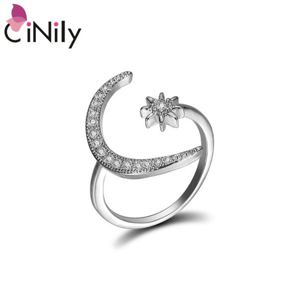 cinily 3 colors zircon moon and stars silver plated womens adjustable ring jewelry nj302-04, Golden;silver
cinily 3 colors zircon moon and stars silver plated womens adjustable ring jewelry nj302-04, Golden;silver