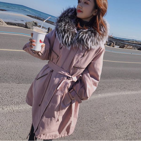 junelove women real raccoon fur hooded white duck down jacket vintage thick warm loose female parkas female winter coat outwears, Black
junelove women real raccoon fur hooded white duck down jacket vintage thick warm loose female parkas female winter coat outwears, Black
