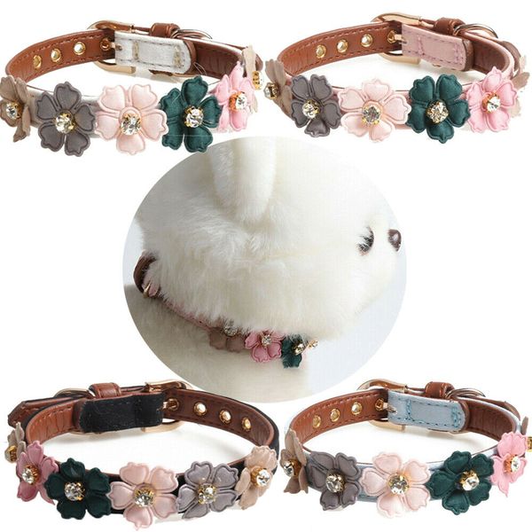 leather pet dogs collar beautiful flower safety adjustable puppy cat necklace for dogs pet collar s/m
leather pet dogs collar beautiful flower safety adjustable puppy cat necklace for dogs pet collar s/m
