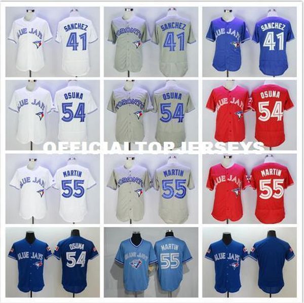 mens 41 sanchez 54 roberto osuna 55 russell martin jerseys color white blue gray red quality, Black;blue 
mens 41 sanchez 54 roberto osuna 55 russell martin jerseys color white blue gray red quality, Black;blue