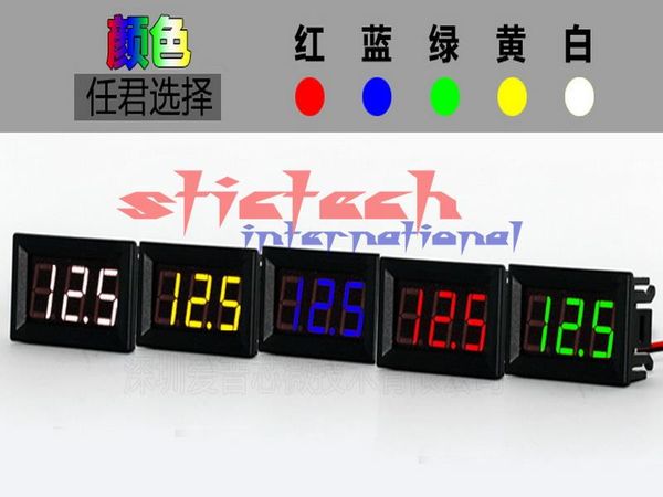 by dhl or ems 500pcs two line dc voltmeter head 0.56 inch led digital voltmeter dc2.4 v to 30.0 v test red yellow green
by dhl or ems 500pcs two line dc voltmeter head 0.56 inch led digital voltmeter dc2.4 v to 30.0 v test red yellow green