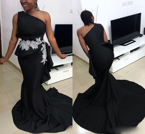 aso ebi african mermaid prom dresses black one shoulder appliqued lace evening gowns backless satin formal party dress al5654, Black;red
aso ebi african mermaid prom dresses black one shoulder appliqued lace evening gowns backless satin formal party dress al5654, Black;red