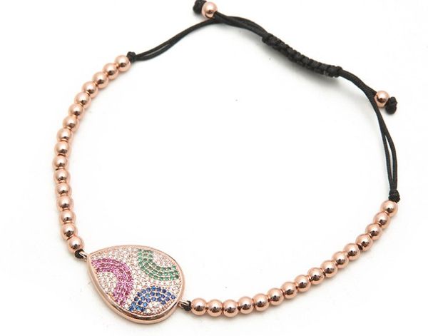 gold silver micro pave cz cubic zirconia rope adjusted copper beads bracelet hdr234 leaf charm braided bangles women, Black
gold silver micro pave cz cubic zirconia rope adjusted copper beads bracelet hdr234 leaf charm braided bangles women, Black