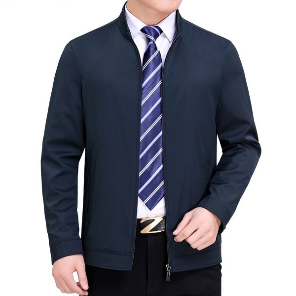 2020 new men's spring and autumn jacket middle-aged and elderly men's jacket coat solid color stand collar zipper top, Black;brown
2020 new men's spring and autumn jacket middle-aged and elderly men's jacket coat solid color stand collar zipper top, Black;brown
