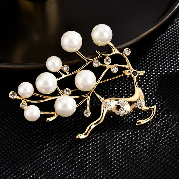 pins, brooches high-end for women enamel pin fashion jewelry hijab pins dress accessories christmas pearl deer brooch, Gray
pins, brooches high-end for women enamel pin fashion jewelry hijab pins dress accessories christmas pearl deer brooch, Gray