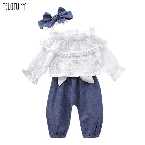 telotuny infant baby girls flare sleeve ruffles solid print pants headband outfits clothes 3pcs newborn clothing 0-18m 1115, White
telotuny infant baby girls flare sleeve ruffles solid print pants headband outfits clothes 3pcs newborn clothing 0-18m 1115, White