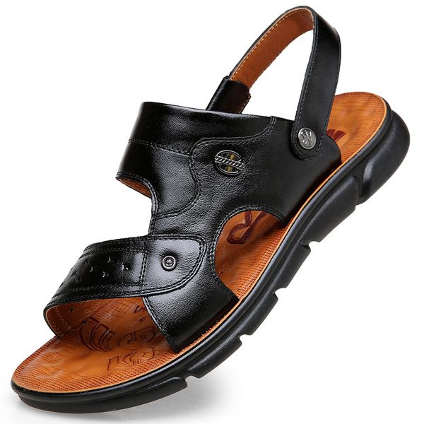 men sandals split leather men summer beach sandals casual shoes flip flops slippers sneakers summer cool shoes, Black
men sandals split leather men summer beach sandals casual shoes flip flops slippers sneakers summer cool shoes, Black