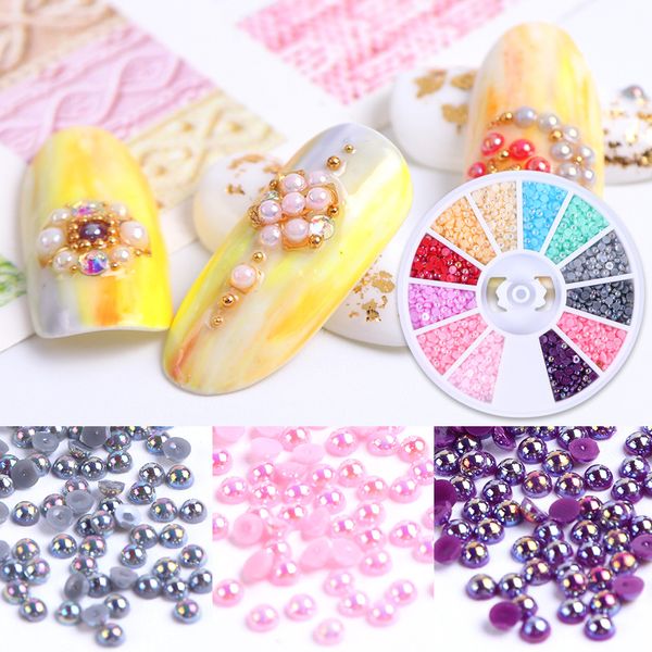 2mm ab mixed colors pearls nail art decorations half round rhinestone beads nails accessories charm glitter jewelry wheel, Silver;gold
2mm ab mixed colors pearls nail art decorations half round rhinestone beads nails accessories charm glitter jewelry wheel, Silver;gold