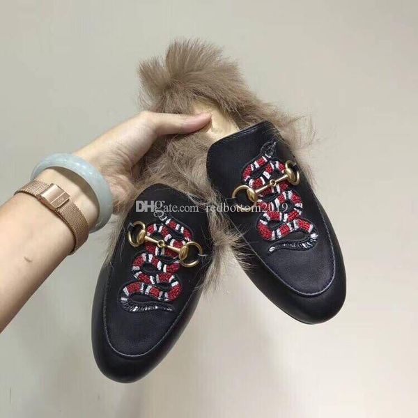designer shoes 2018 winter fur slippers women driving loafers genuine leather fashion moccasins embroidery bear tiger flower eu34-43, Black
designer shoes 2018 winter fur slippers women driving loafers genuine leather fashion moccasins embroidery bear tiger flower eu34-43, Black