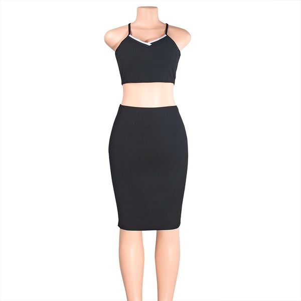 women two piece set skirt set crop knitted festival party tracksuit clothes streetwear elegant short two piece, White;black
women two piece set skirt set crop knitted festival party tracksuit clothes streetwear elegant short two piece, White;black