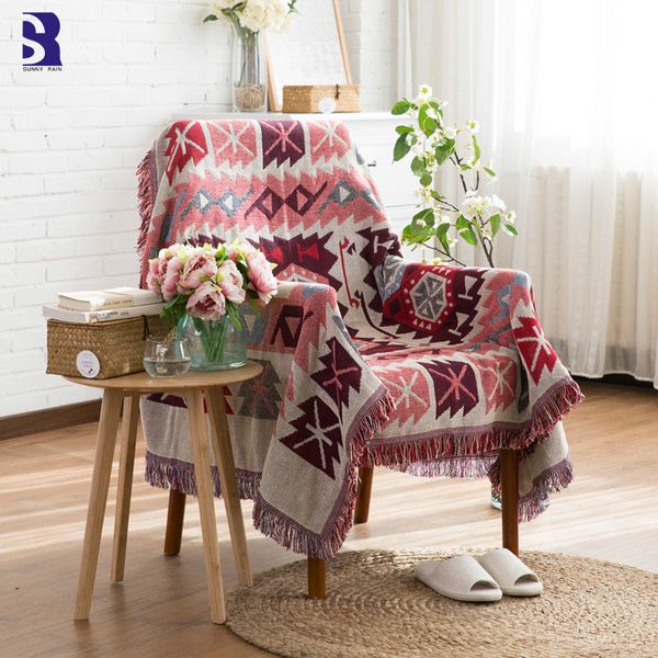 sunnyrain 1-piece retro thread weave tassels blanket bohemia throw blankets for sofa couch cover for armchair
sunnyrain 1-piece retro thread weave tassels blanket bohemia throw blankets for sofa couch cover for armchair