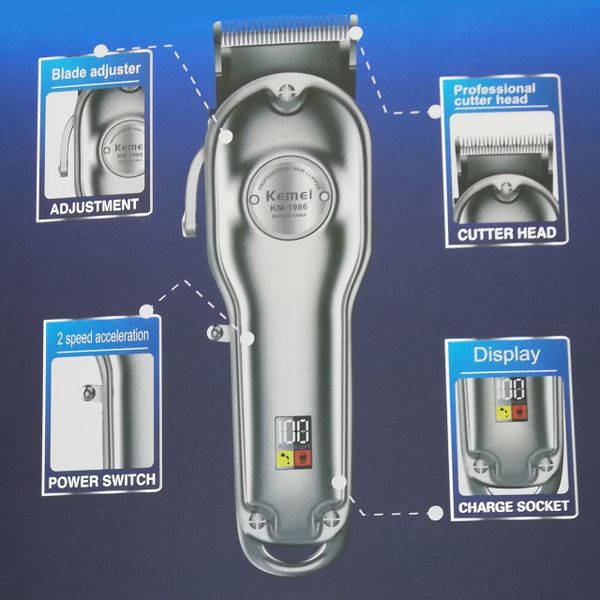 cortapelos cuchillo de barba kemei 1986 all-metal barber hair clipper electric cordless lcd hair trimmer gold silver hair cutting machin
cortapelos cuchillo de barba kemei 1986 all-metal barber hair clipper electric cordless lcd hair trimmer gold silver hair cutting machin