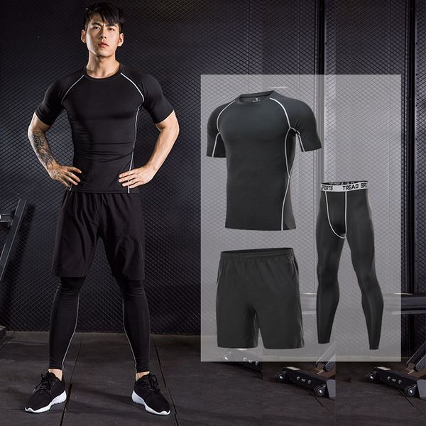 fastorm sportswear running sets men fitness jogging compression tracksuit quick dry tight gym sport set, Black;blue
fastorm sportswear running sets men fitness jogging compression tracksuit quick dry tight gym sport set, Black;blue